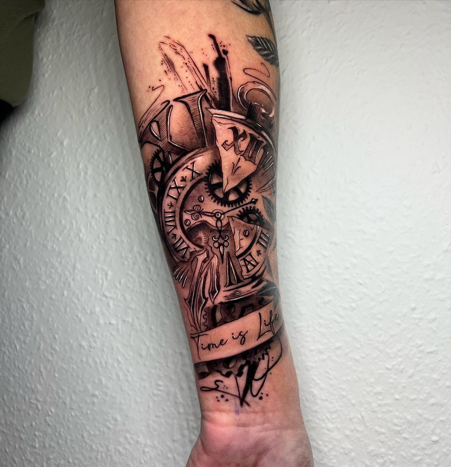 Broken Clock Tattoo