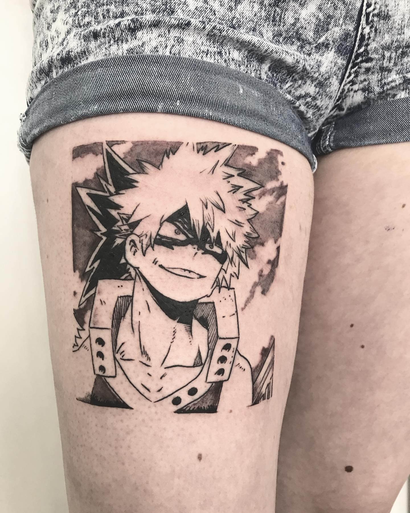 Bakugou Tattoo Ideas On Thighs