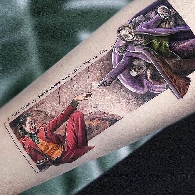 Joker Hand Tattoo