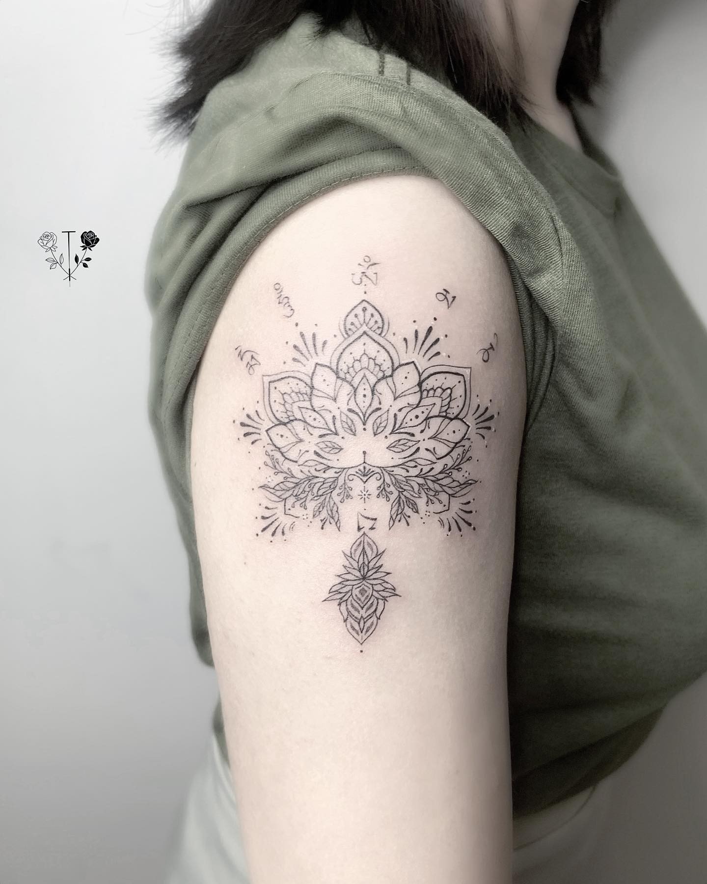 Om Lotus Tattoo