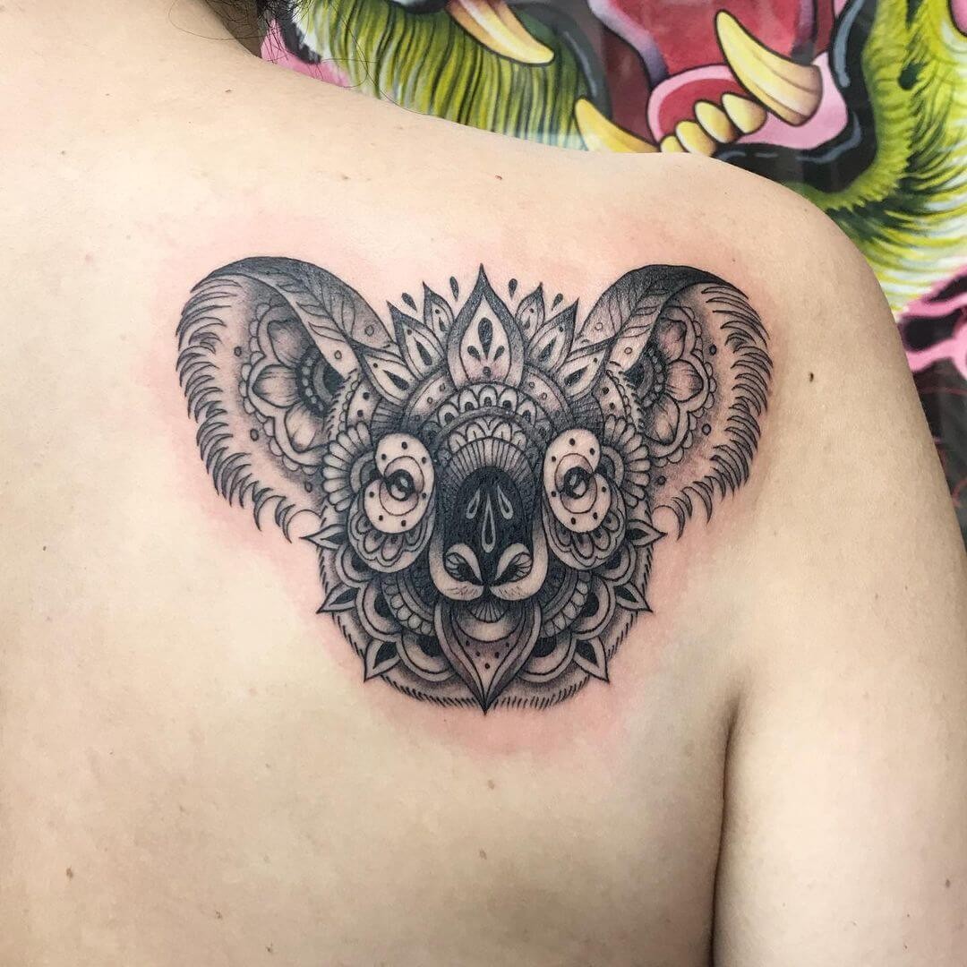 Animal-Floral Mandala Tattoo Design