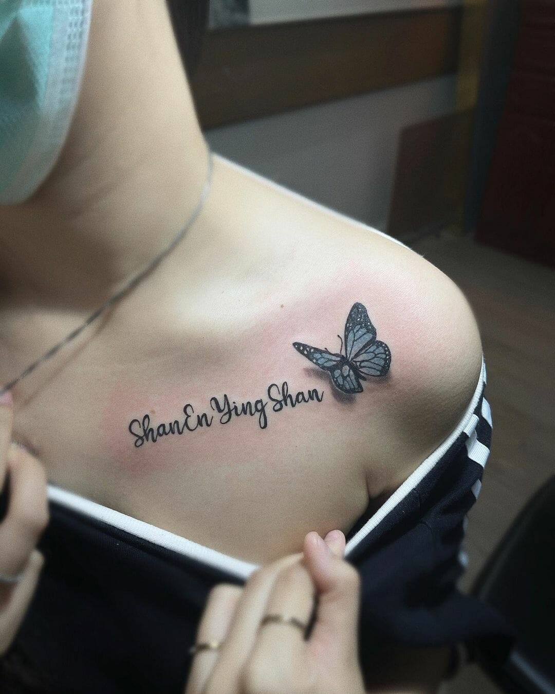 The Detailed Butterfly Chest Tattoos