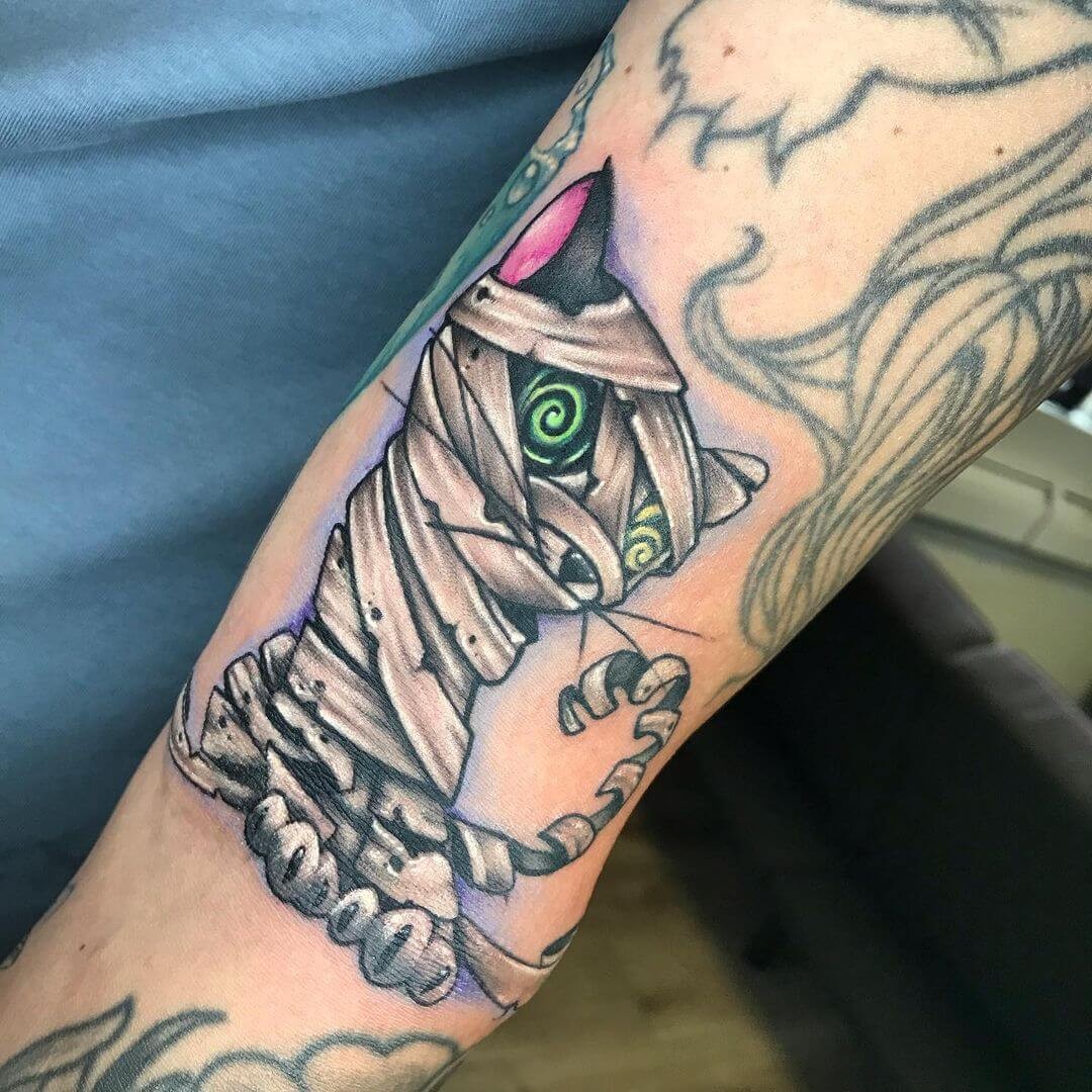 Cat Mummy Tattoo