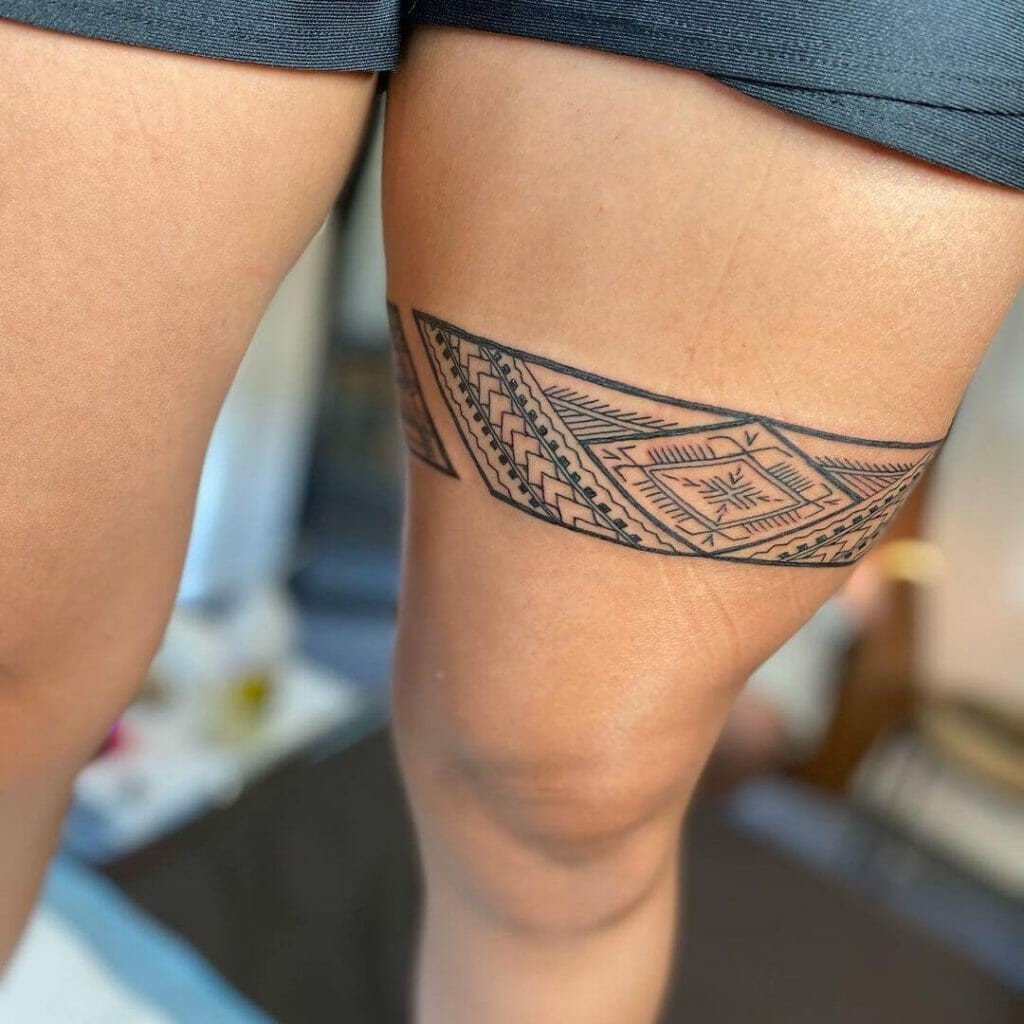 Samoan Thigh Band Tattoo