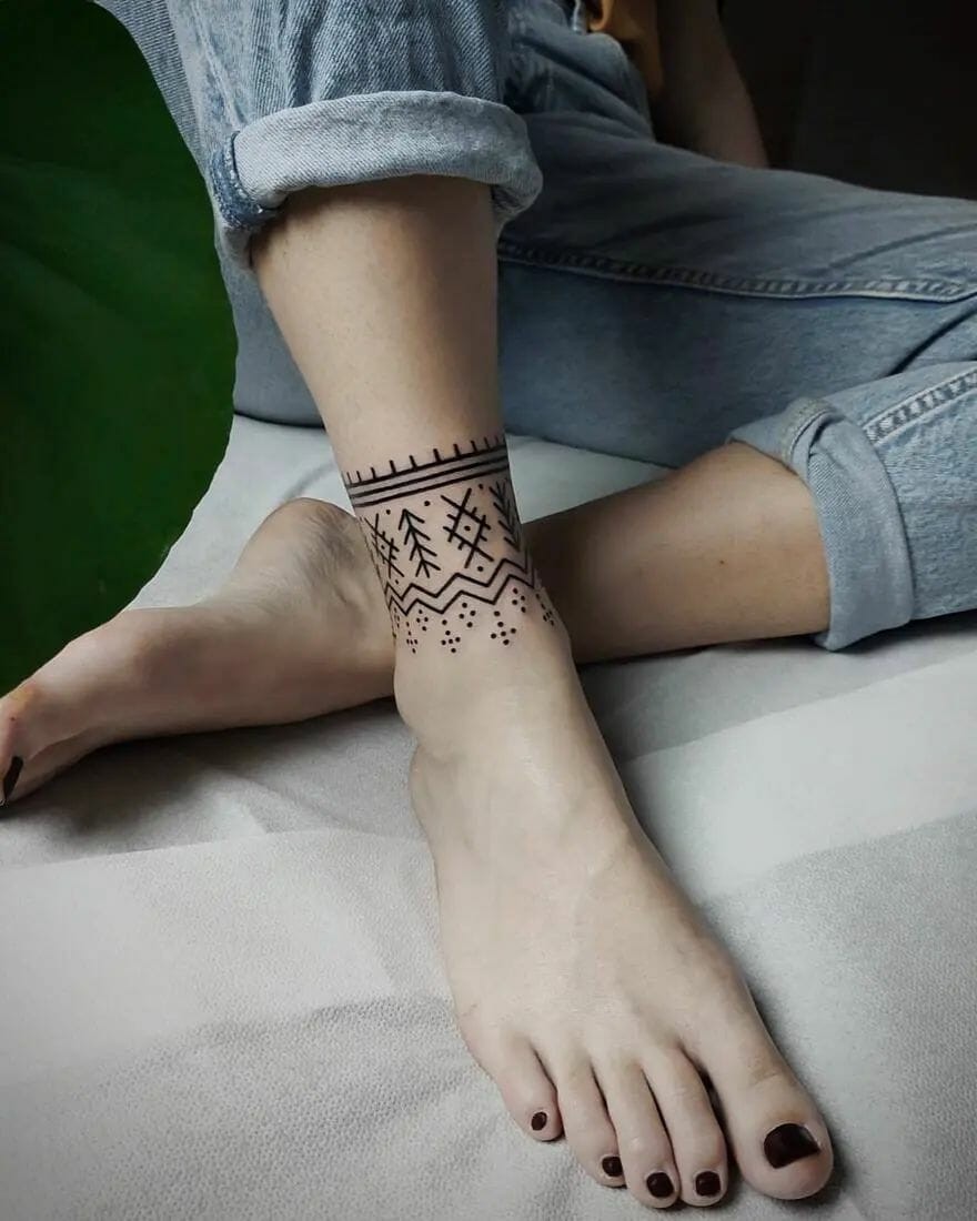 Sexy Anklet Tattoo