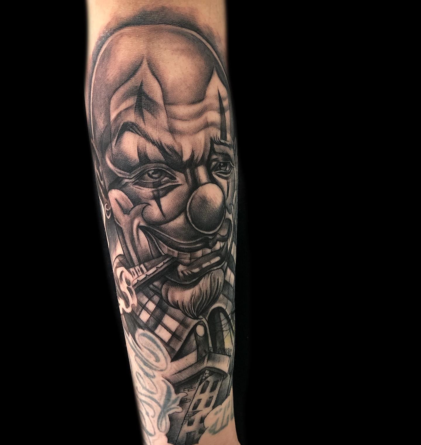 Clown Chicano Tattoo Style