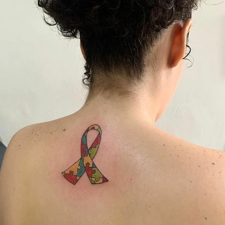 Autism Ribbon Tattoo