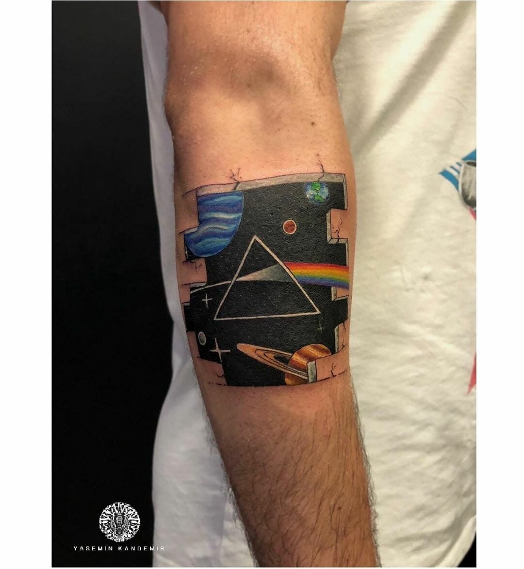 Pink Floyd Tattoos On Forearm