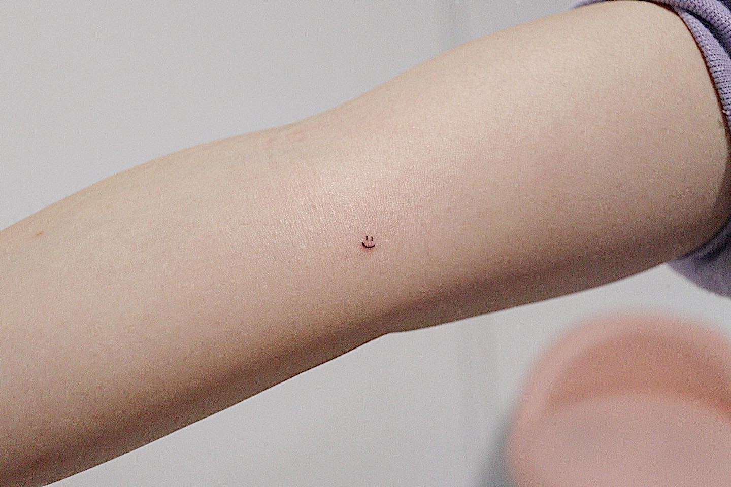 Simple Small Smiley Face Tattoo