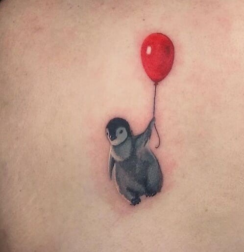 Cute Penguin Tattoo