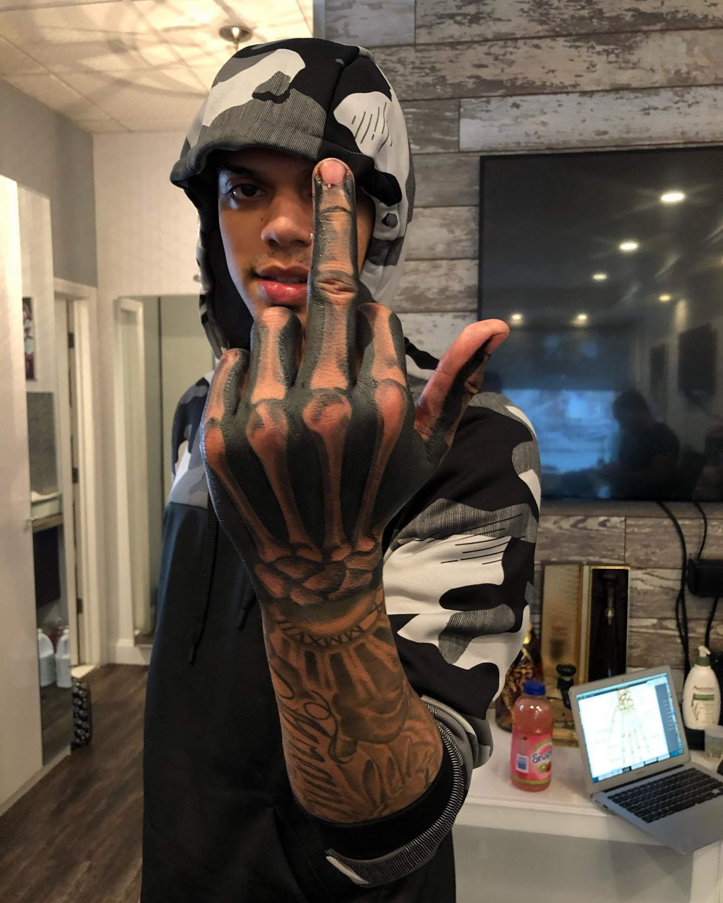 Skeleton Hand Tattoos For Men