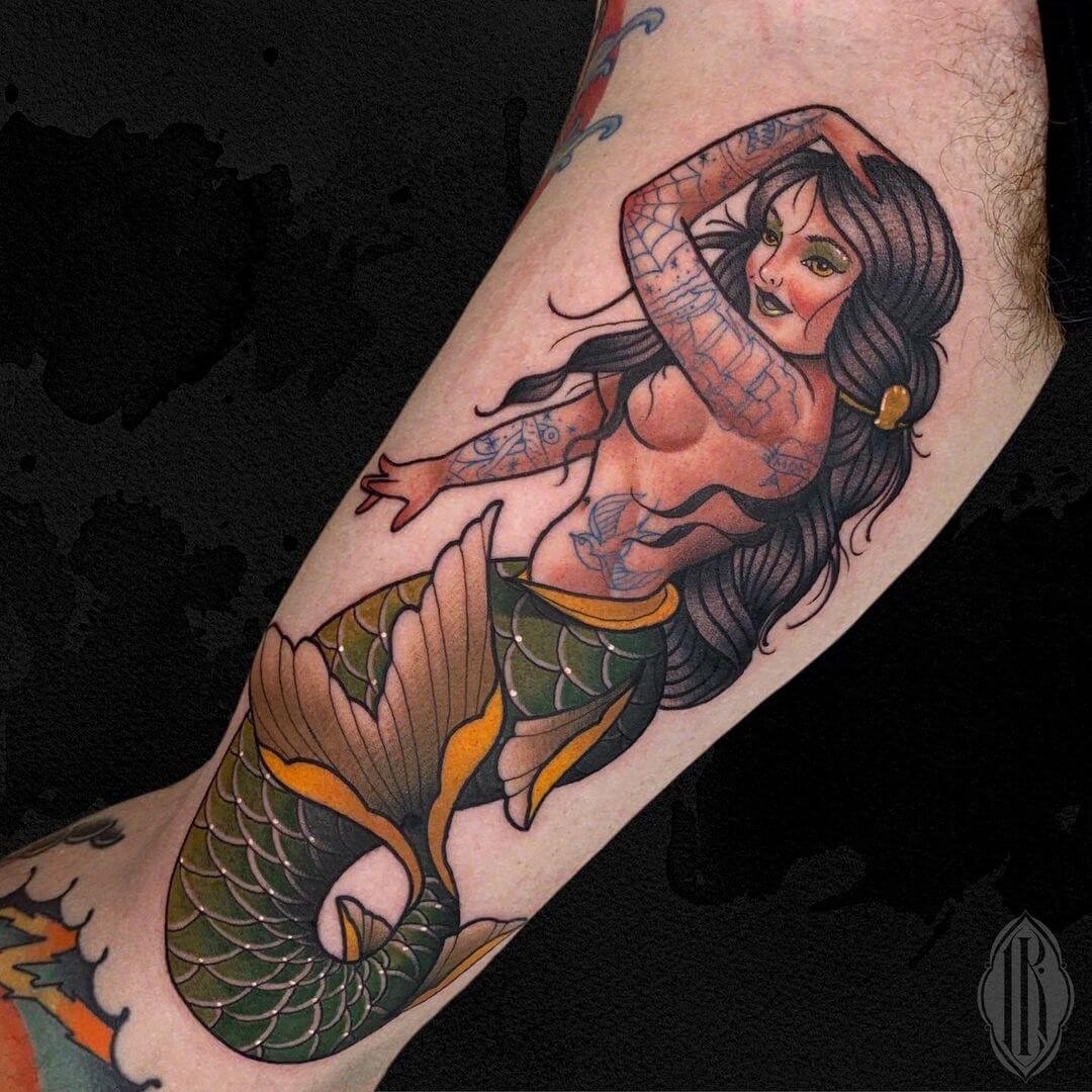 Air Force Pin Up Girl Tattoo