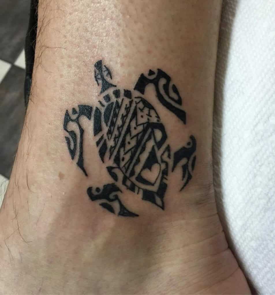 Turtle Ankle Tattoo