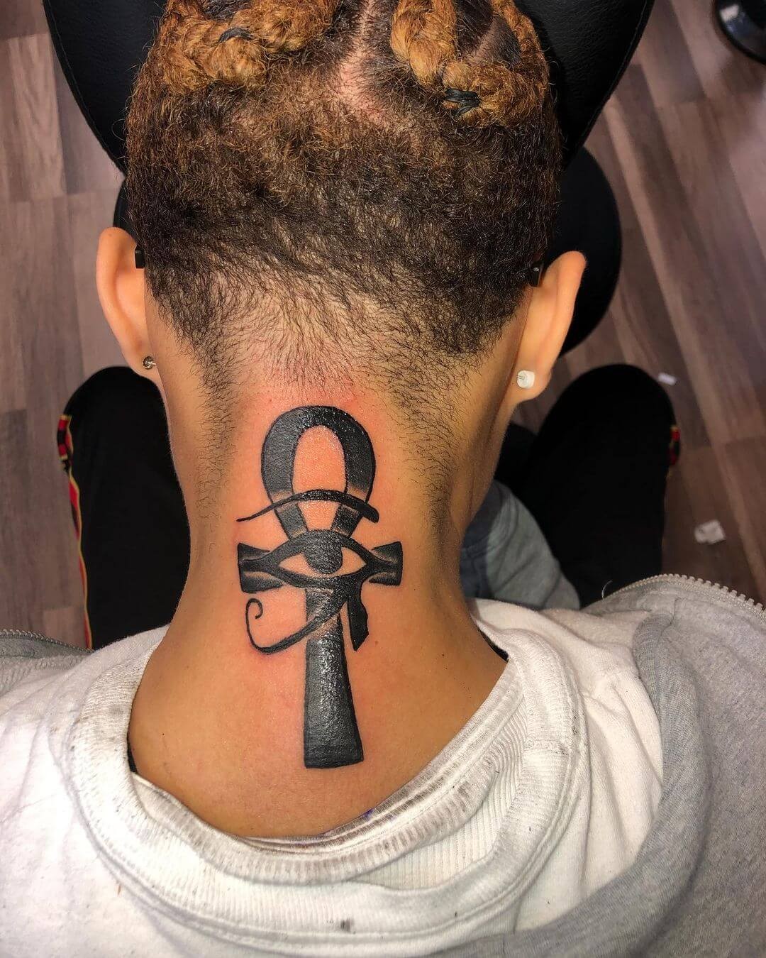 Eye Of Ra And Ankh Tattoo