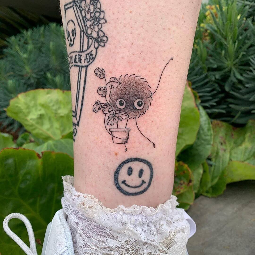 Ghibli Soot Sprite Tattoo