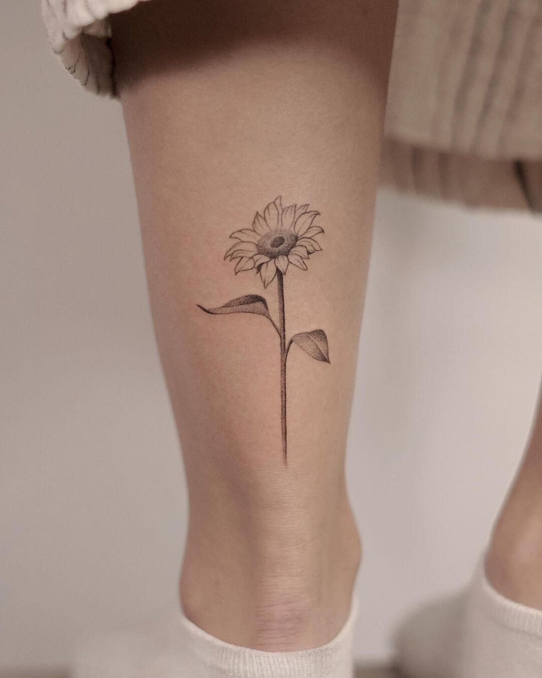 Sunflower tattoo