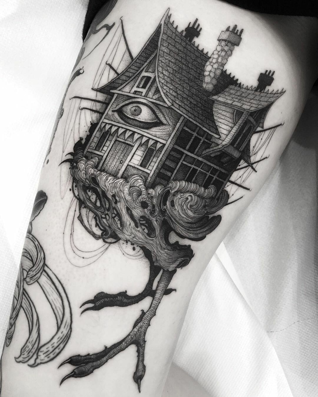 Baba Yaga’s House Tattoo