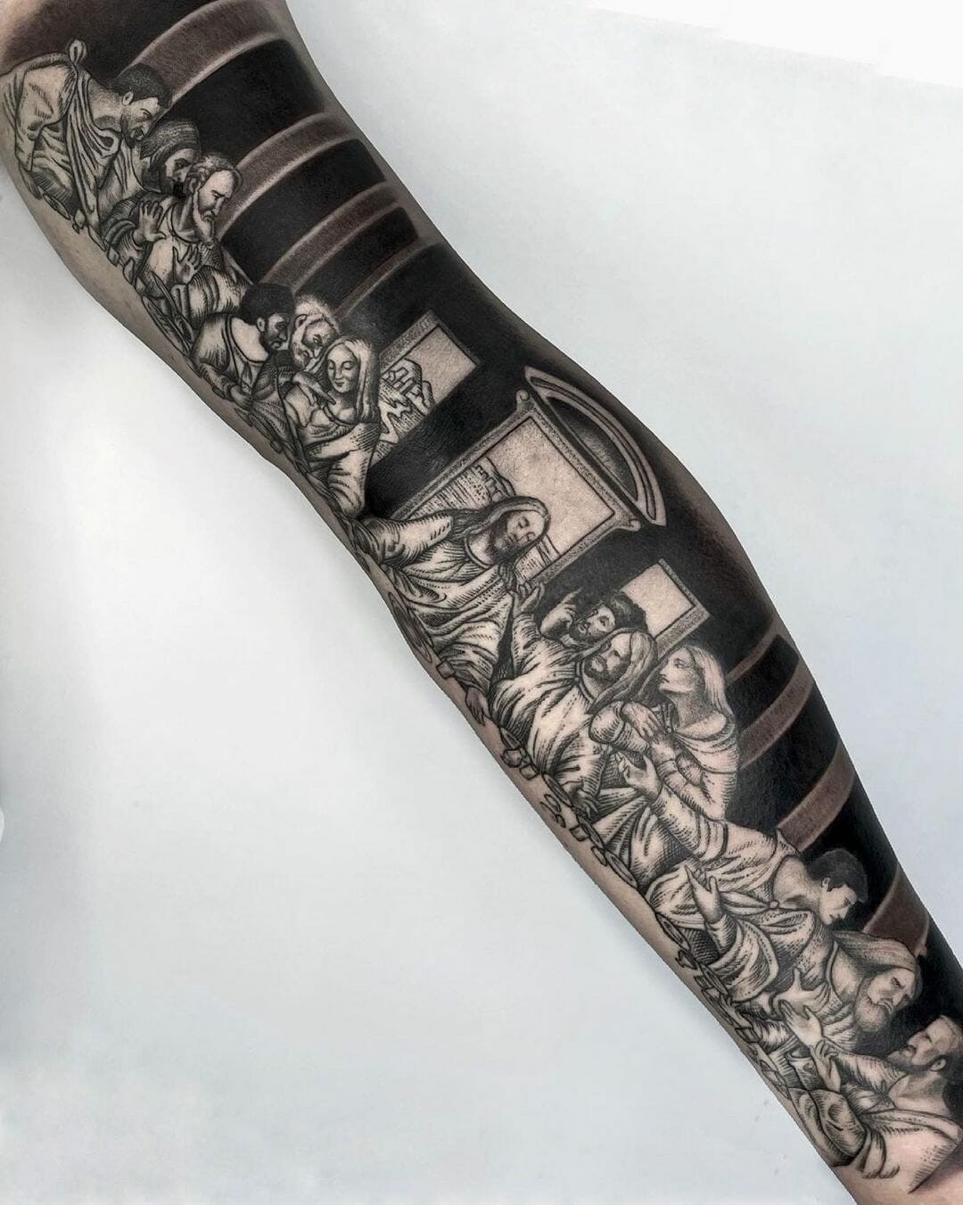 Full Sleeve Christian Tattoo