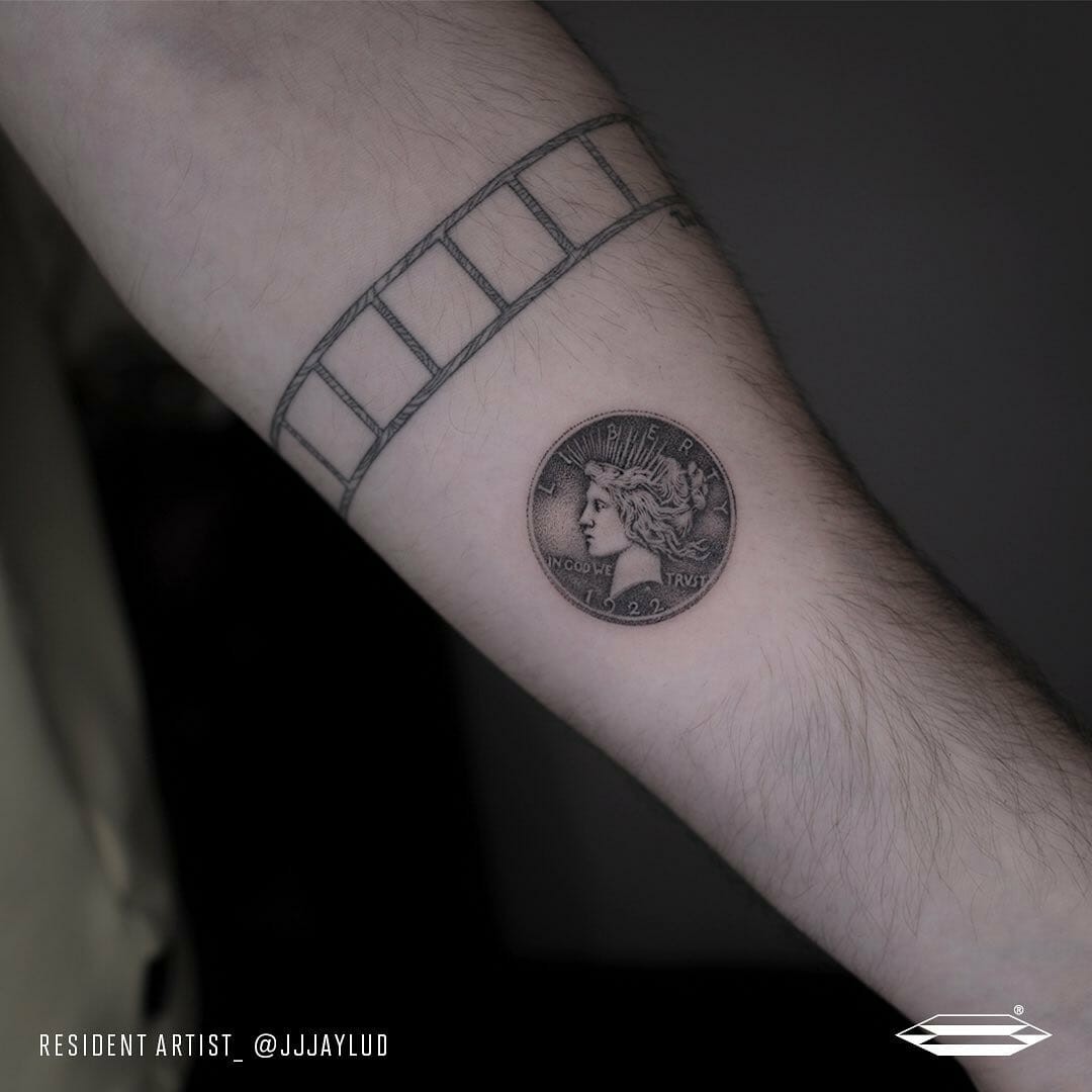 The Lady Liberty Coin Tattoo