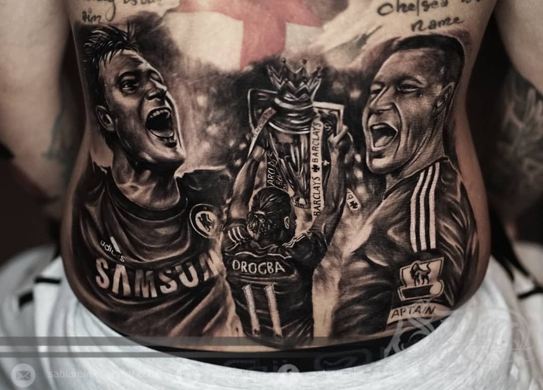 Graphic Chelsea Legends Greywash Tattoo