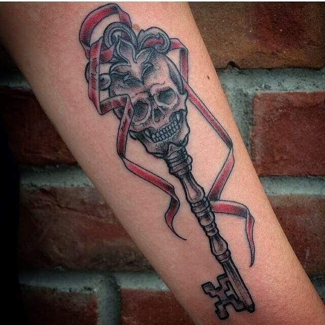 Skull Key Tattoo