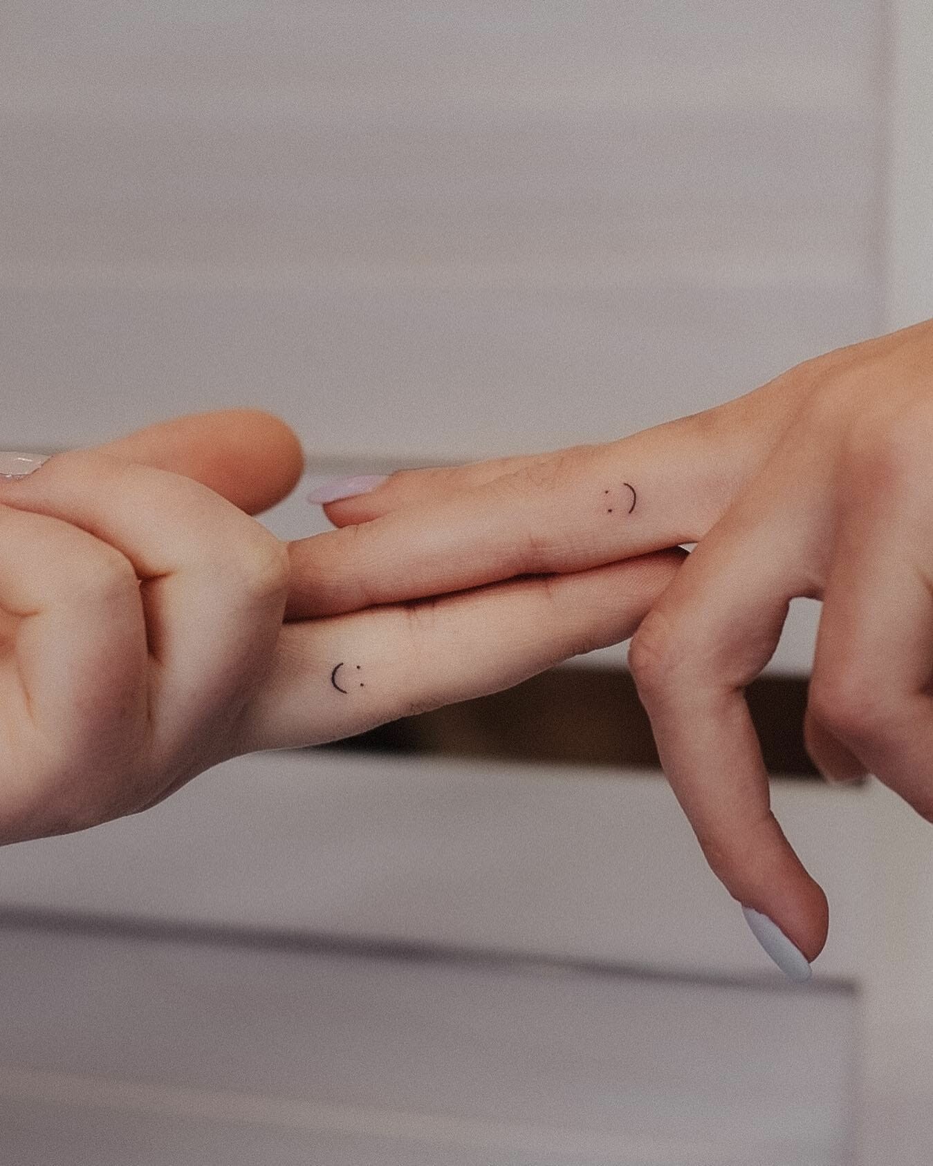 Smileys Finger Tattoos