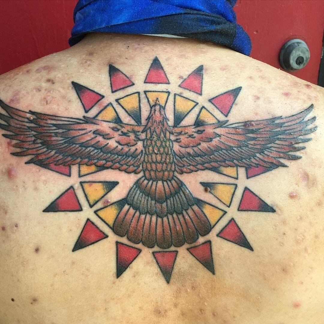 Tribal Bald Eagle Tattoo