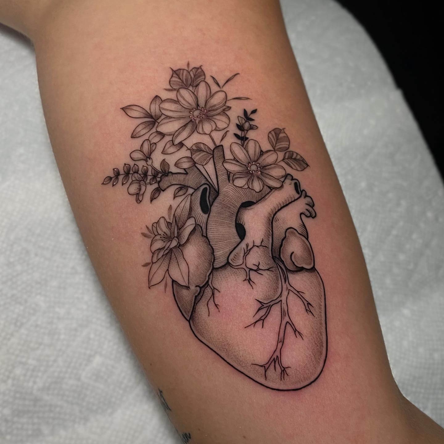 Anatomical Heart Tattoo