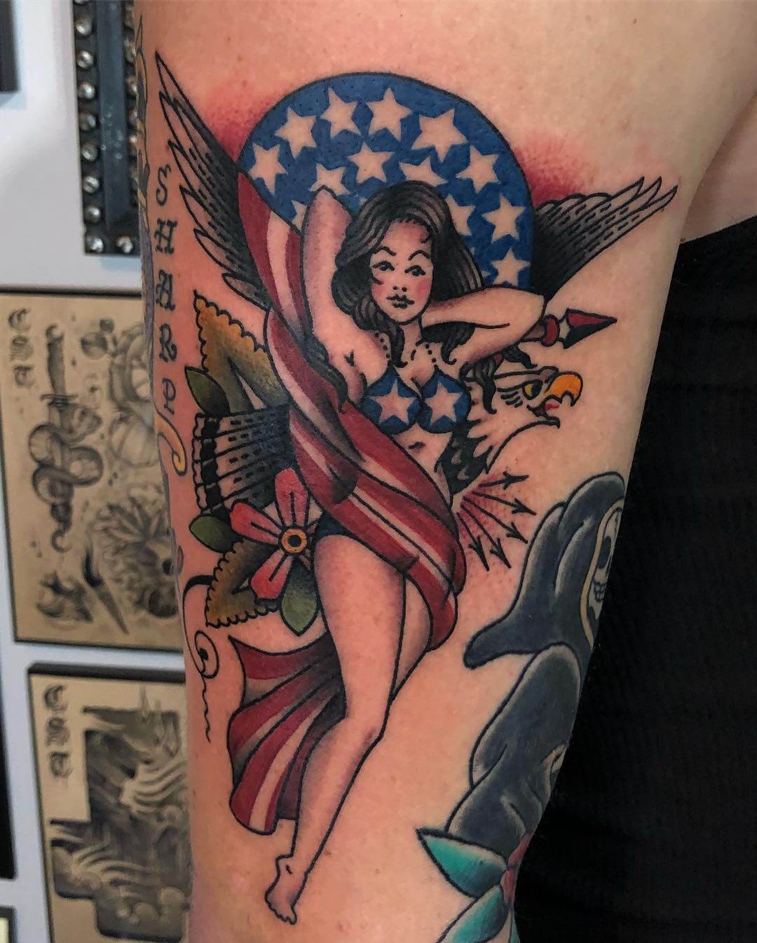 Mechanic Pin Up Girl Tattoo