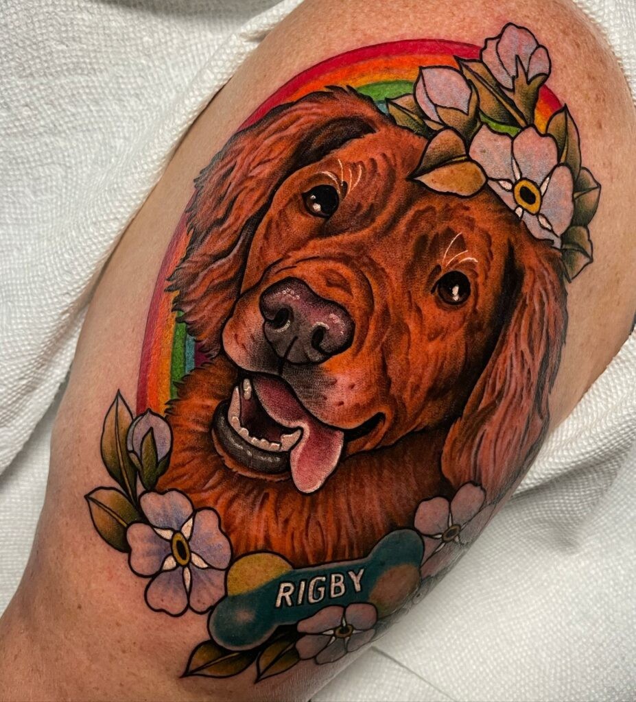 Dog Portrait Tattoo