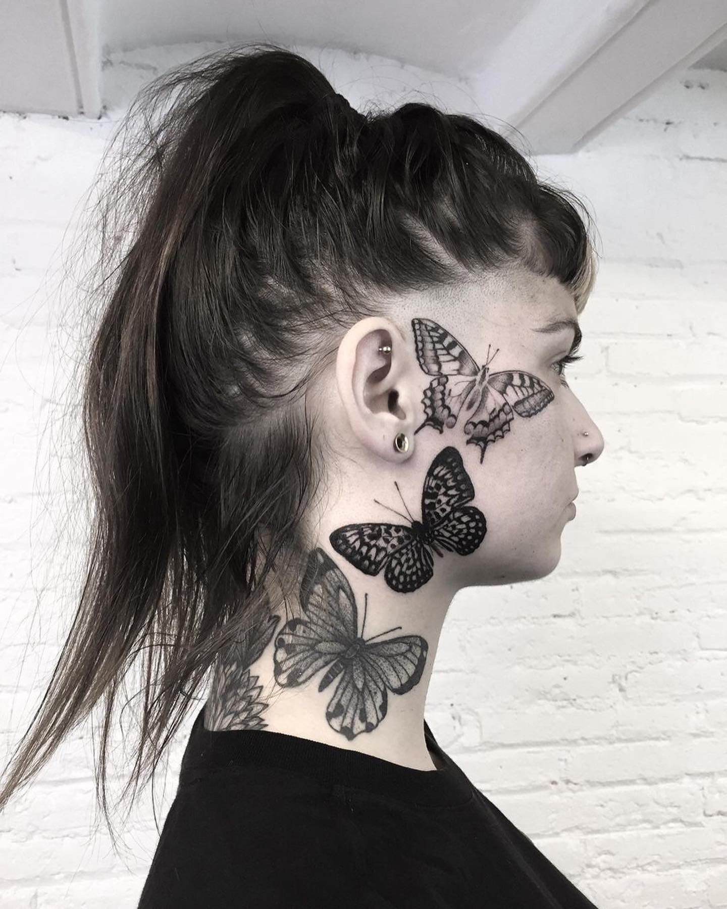 Black and White Butterfly Tattoos