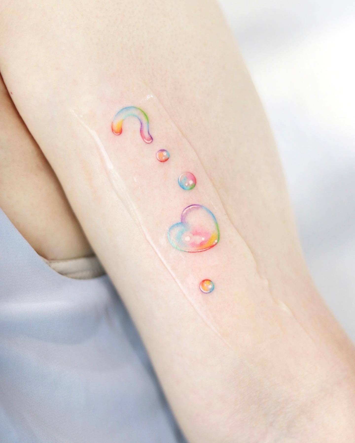 Love Related Bubble Tattoo Ideas