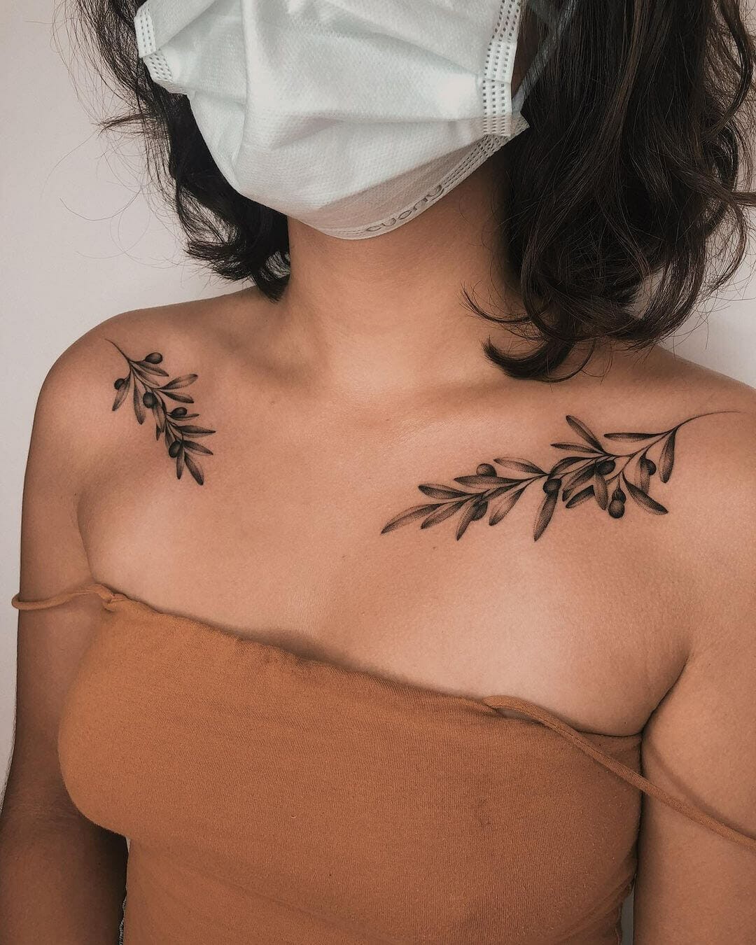 Minimalist Black Vine Tattoo Design