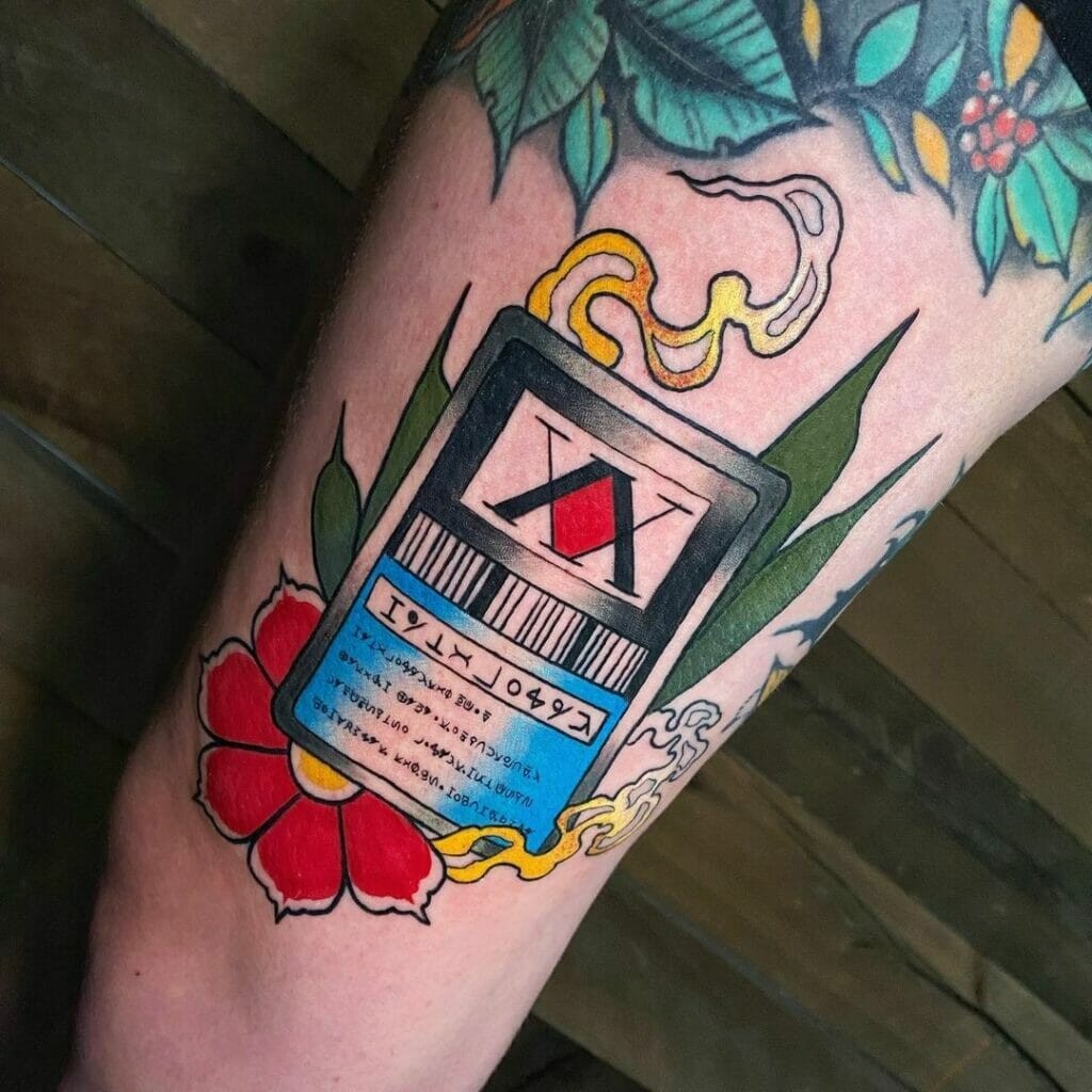 The Hunter X Hunter License Sign Tattoo