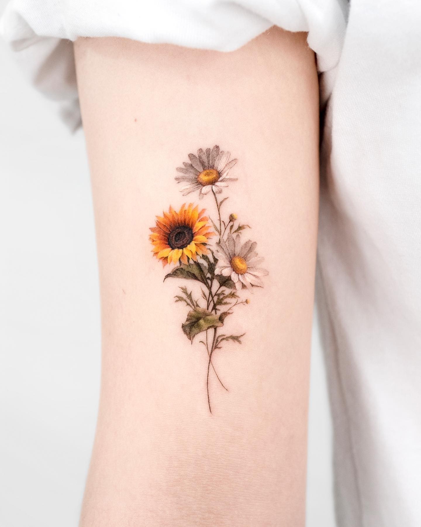 Arm Sunflower Tattoo Ideas