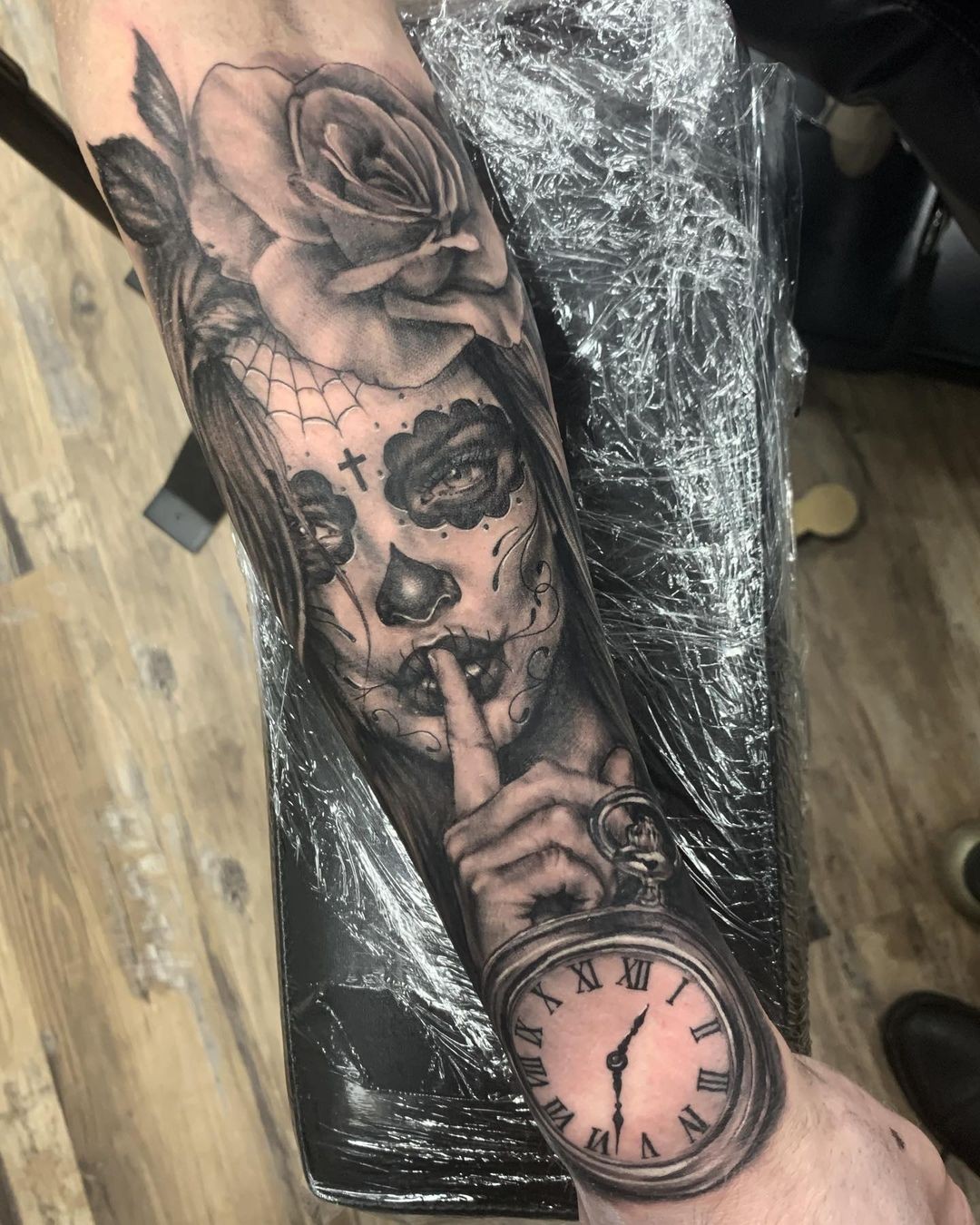 La Catrina Sleeve Tattoo