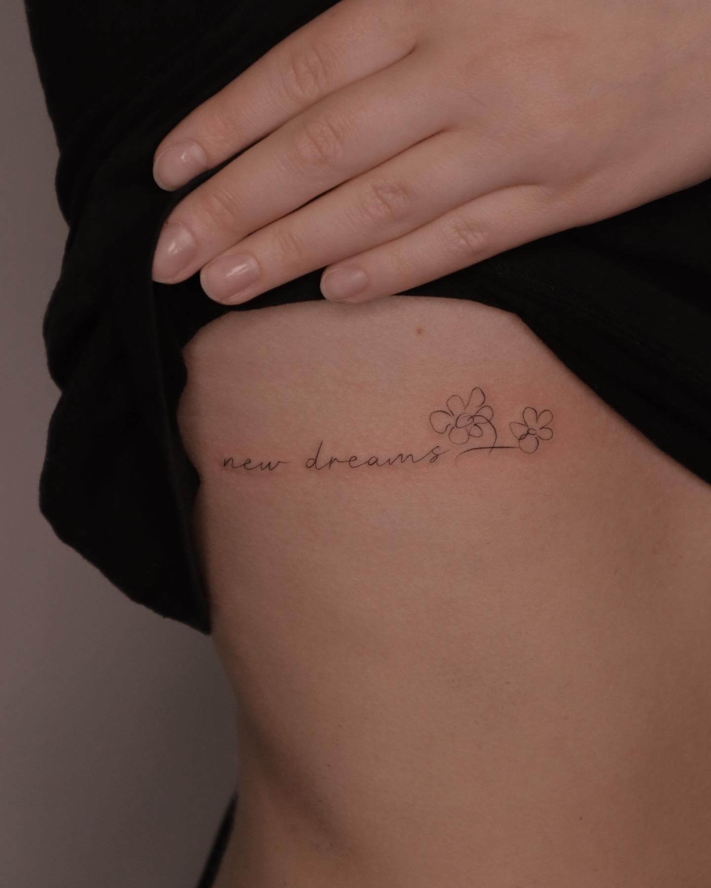 Simpler Designs Beautiful Lettering Tattoo Style