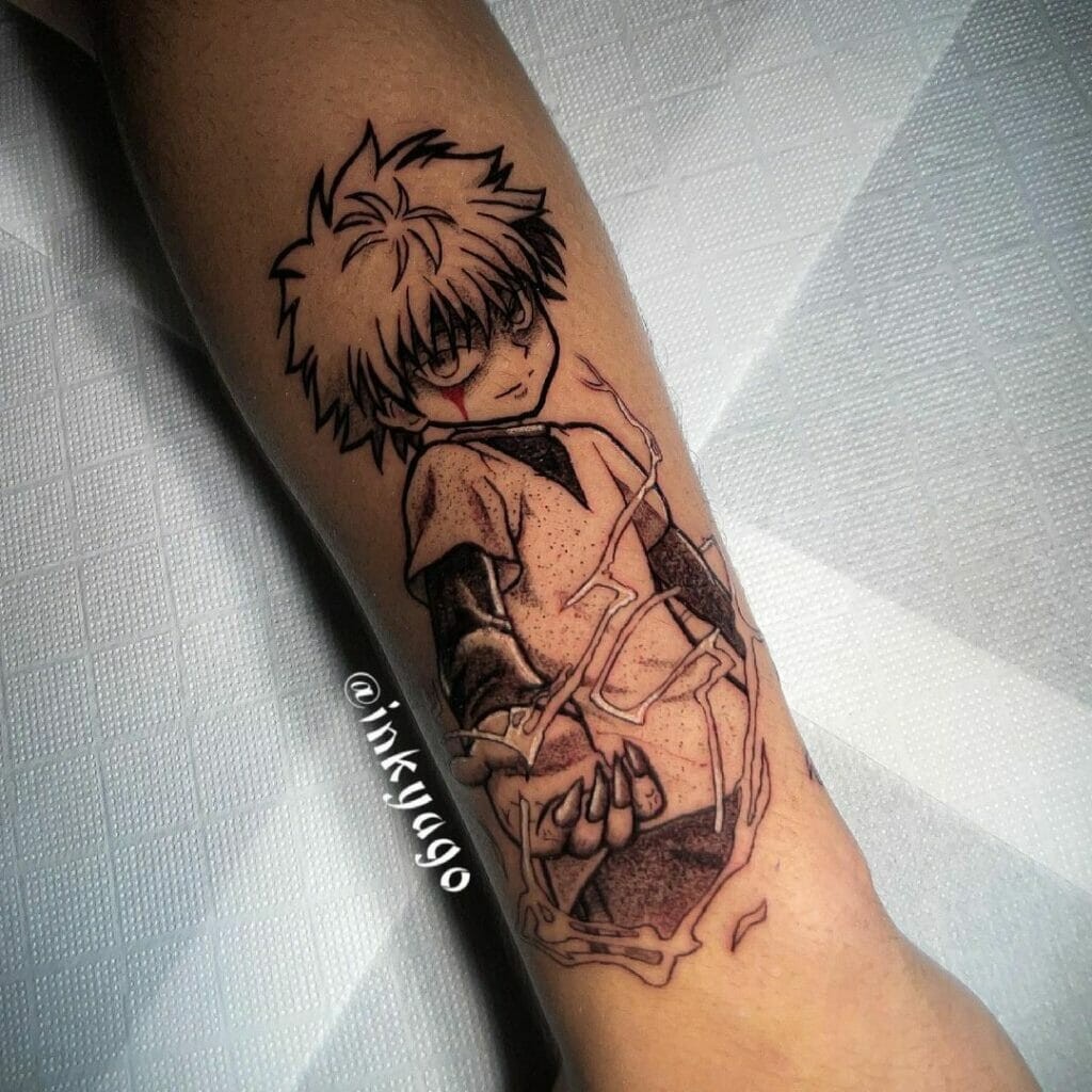 Signature Killua Hunter X Hunter Tattoo