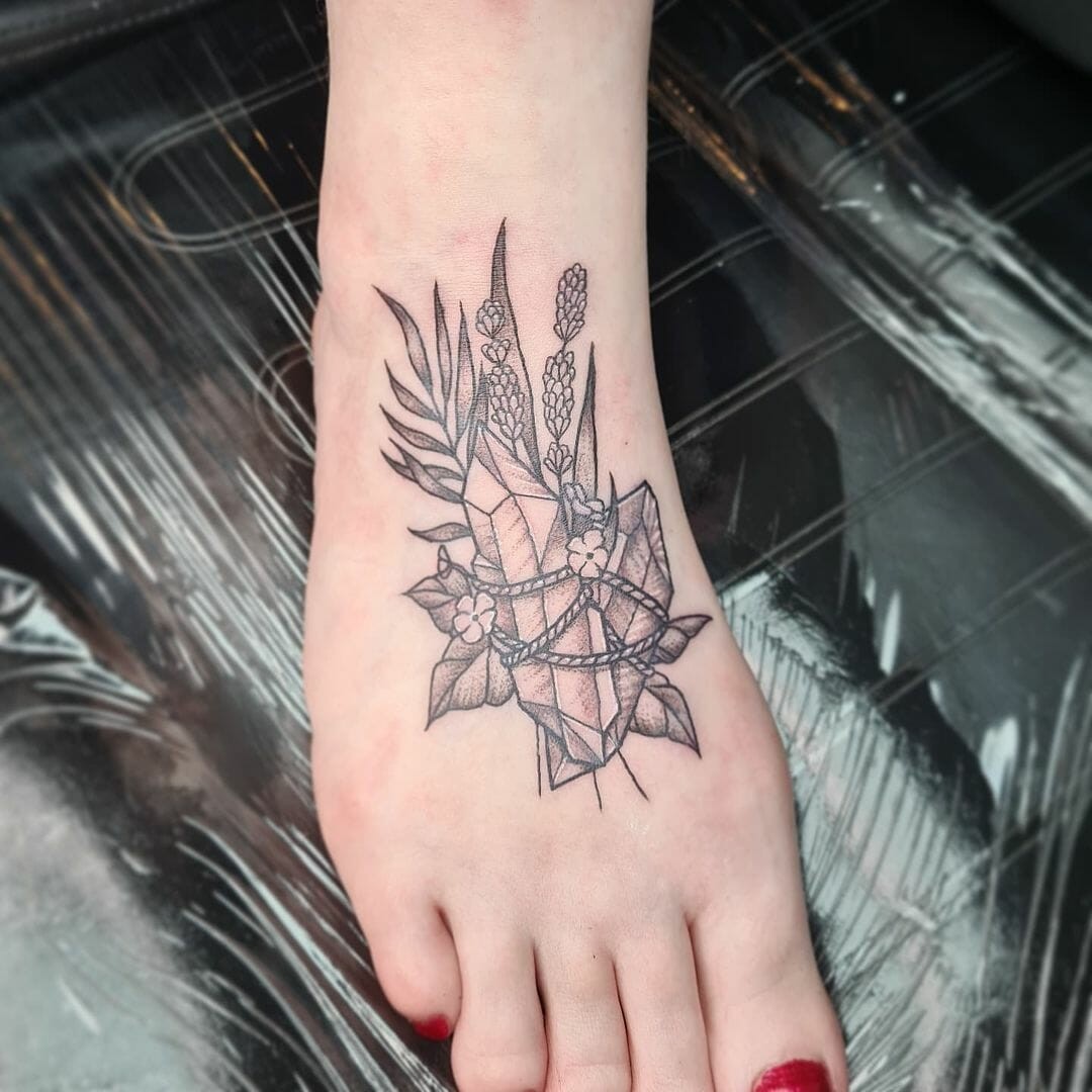 Detailed Foot Tattoo