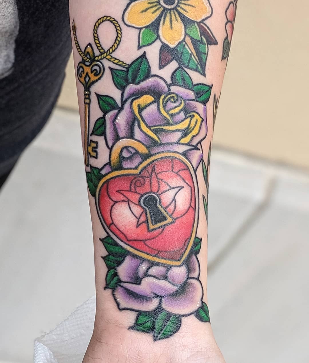 Modern Heart Locket Tattoos