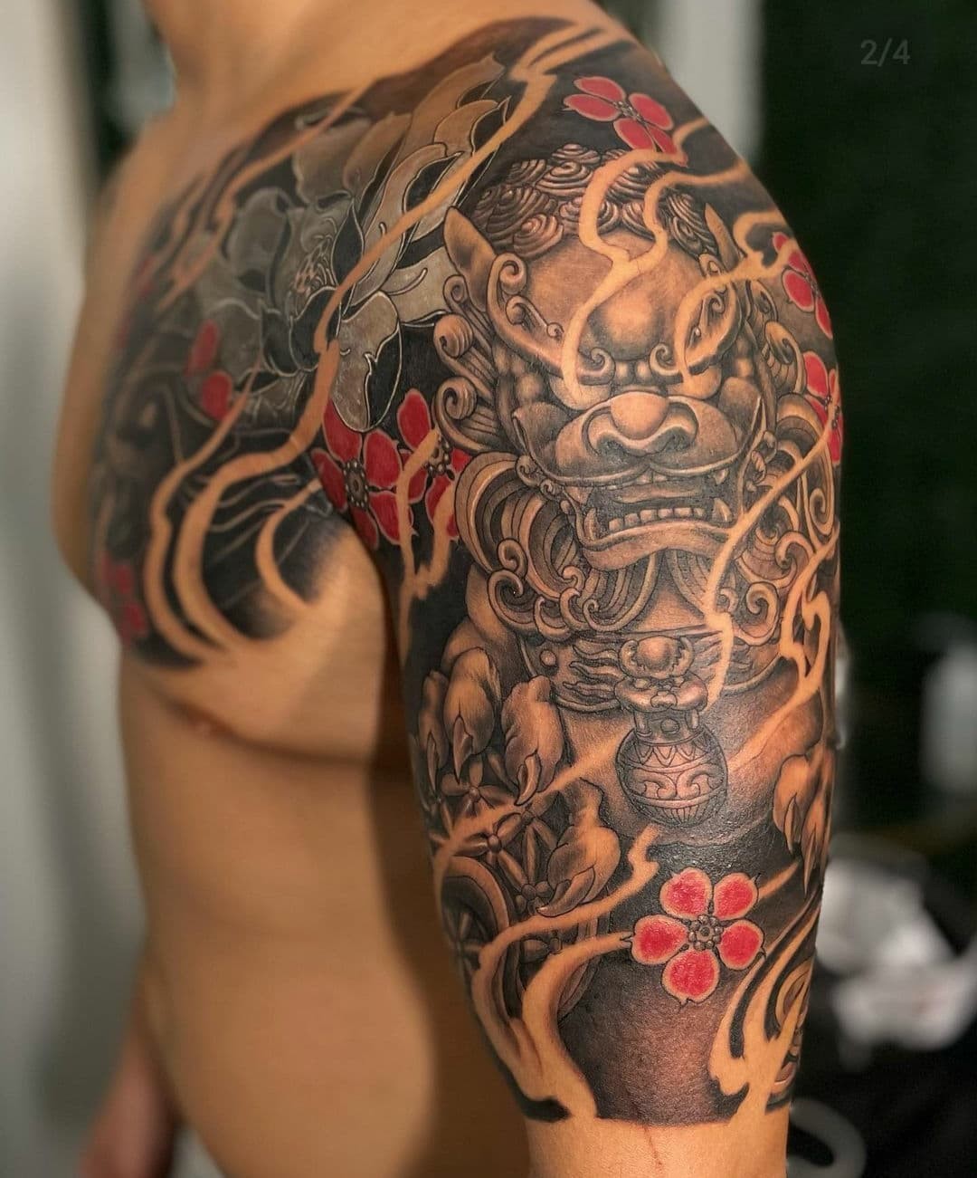 Amazing Chest and Half Sleeve Tattoo Ideas