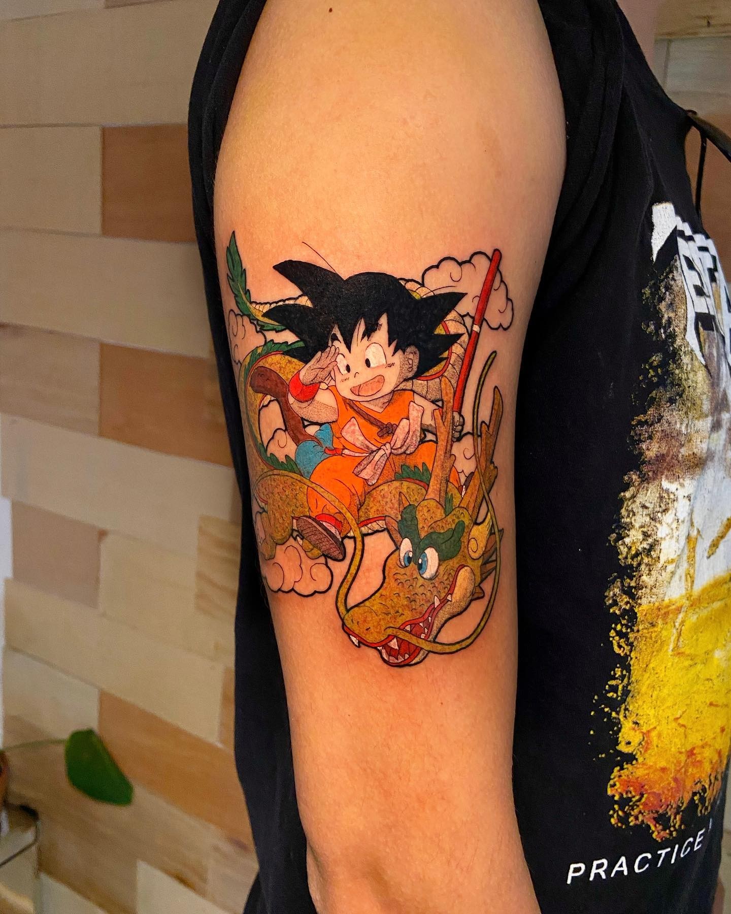 Cute Goku Chiquito Tattoo Design