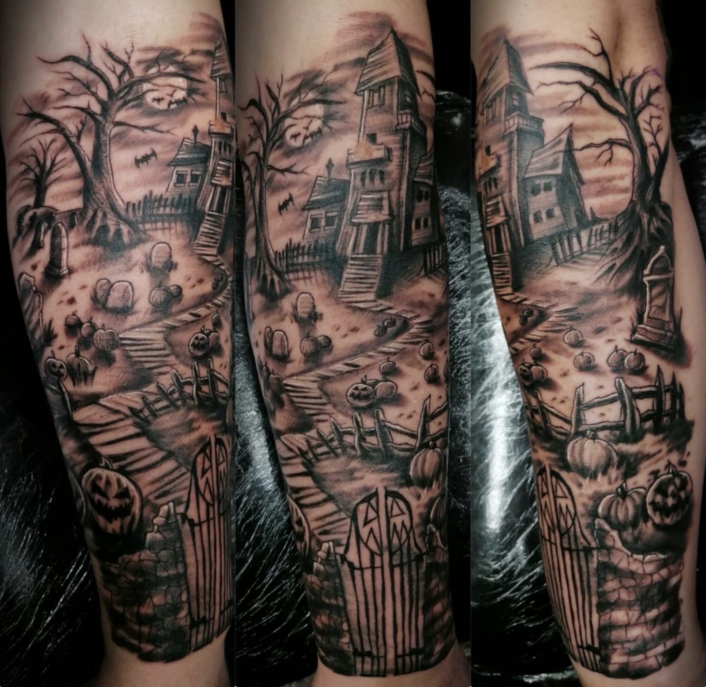 Scary House Tattoo