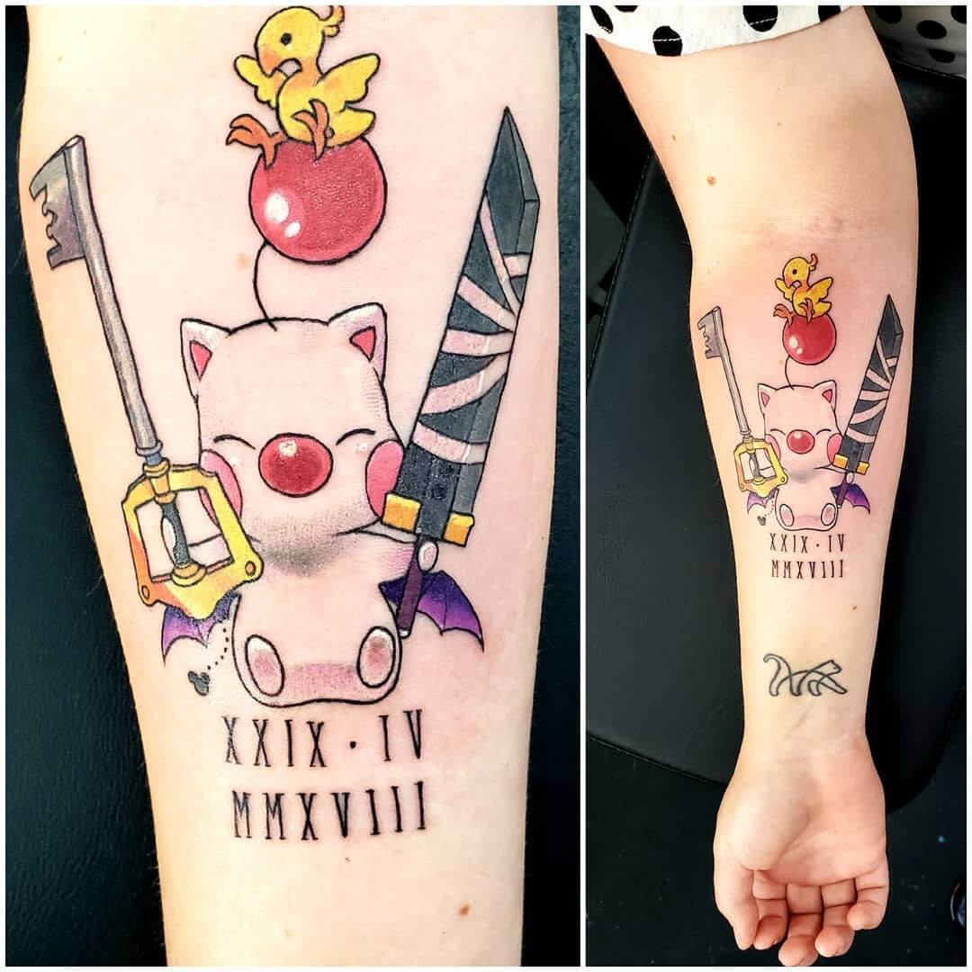 Kingdom Hearts X Final Fantasy Tattoo