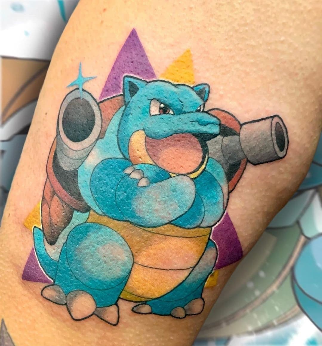 Simple Blastoise Tattoo