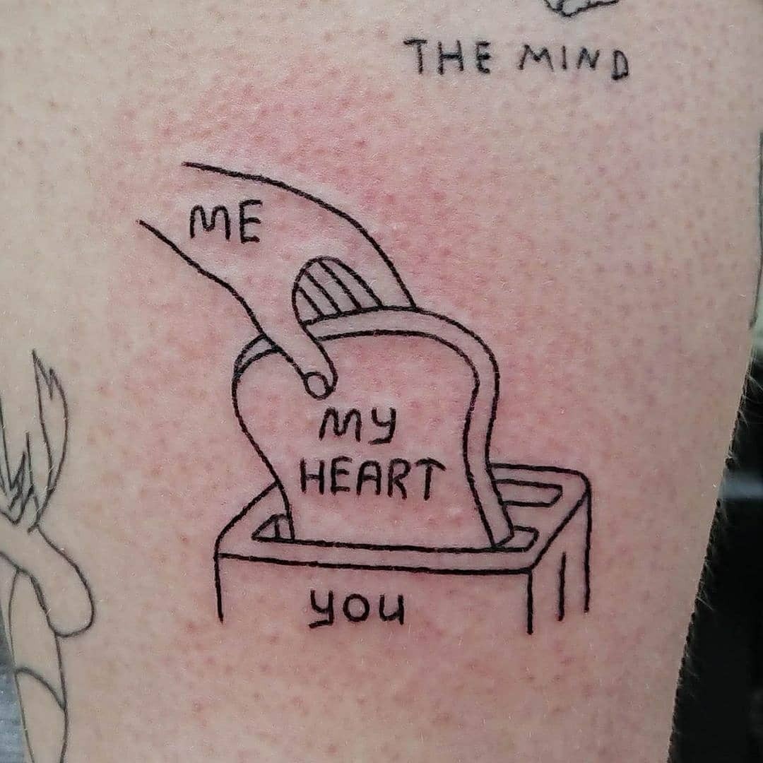 Romantic Toast Tattoo