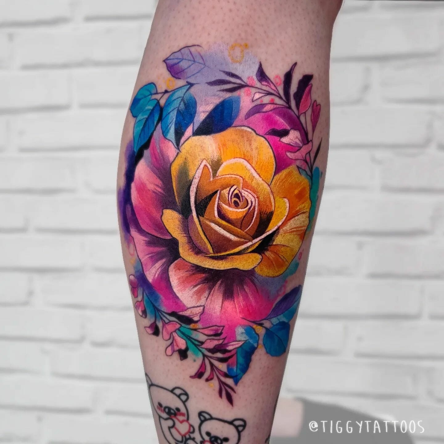 Yellow Rose Tattoo Ideas