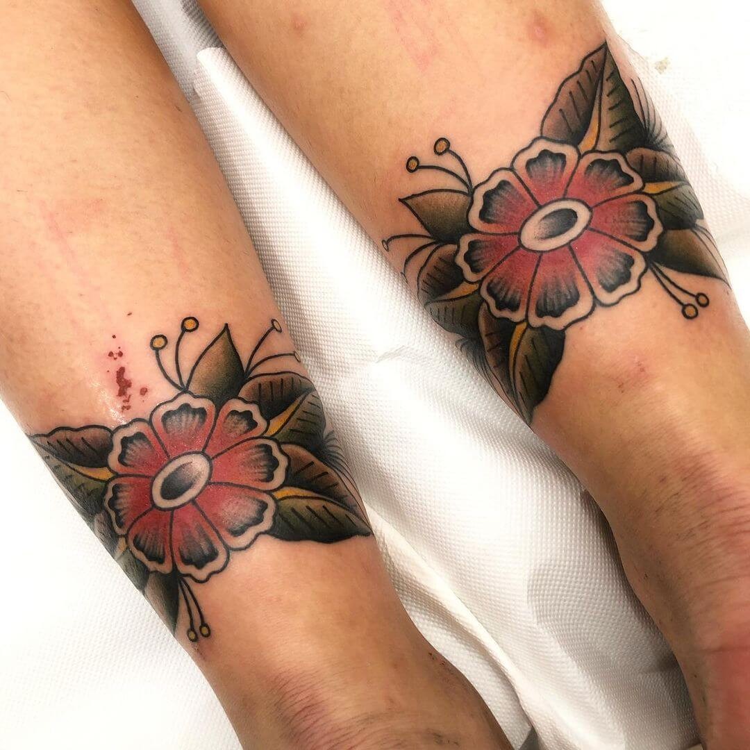 The Classic Red Flower Tattoo