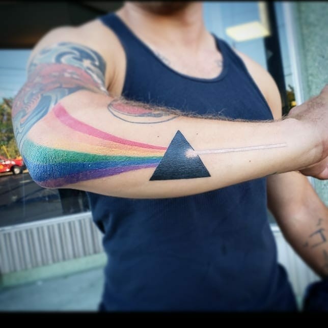 Elaborate ‘Dark Side Of The Moon’ Tattoo Designs