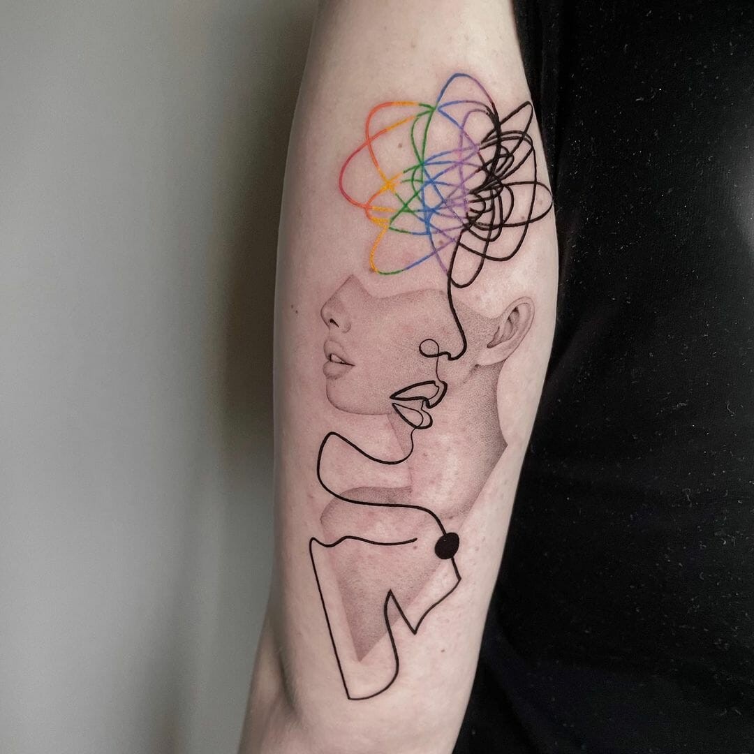 Abstract Pride Tattoo